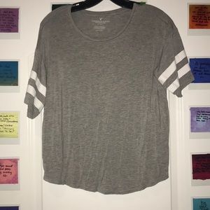 Cute grey soft tee